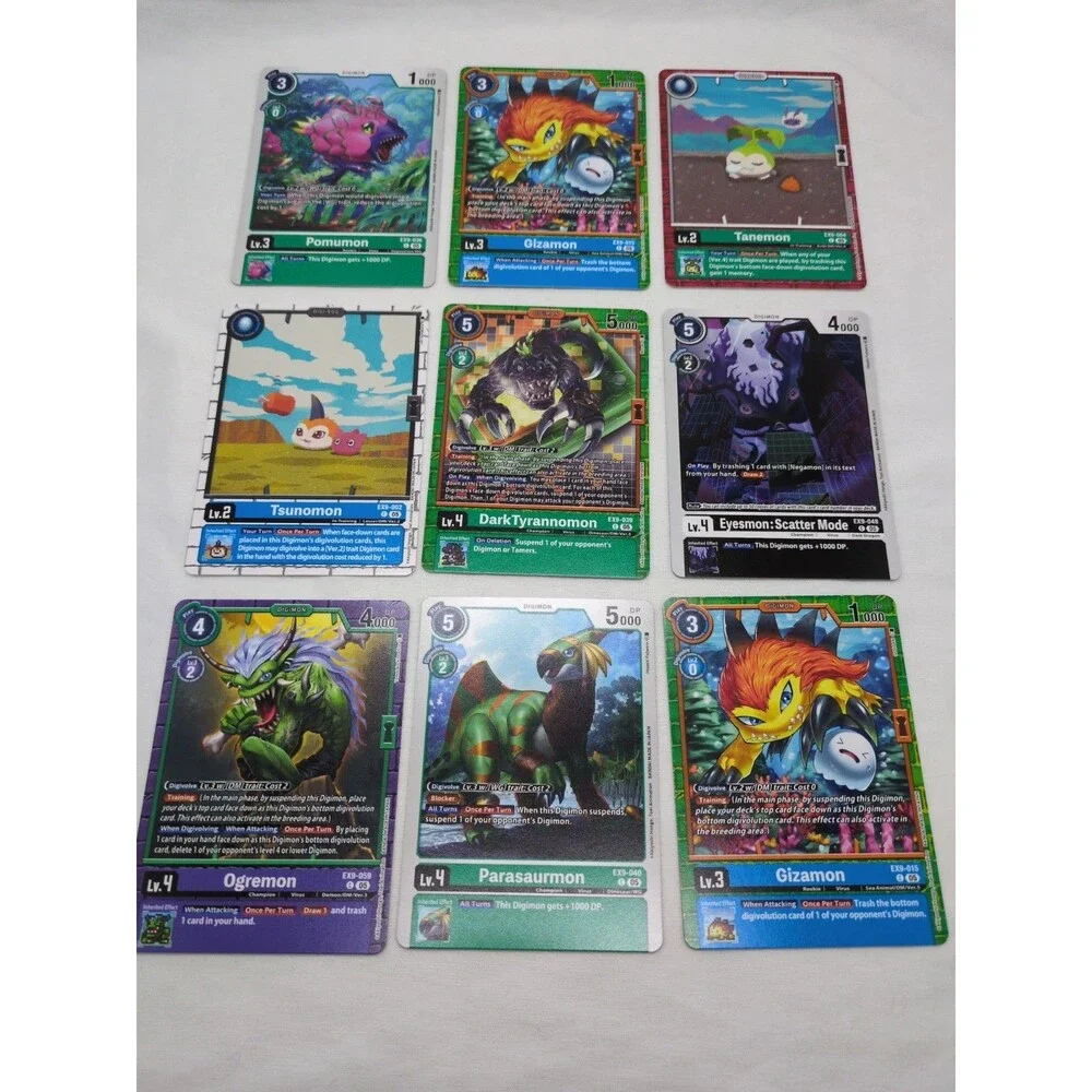 (90) Digimon Card Game Common Uncommon Rare + Foil Card Lot